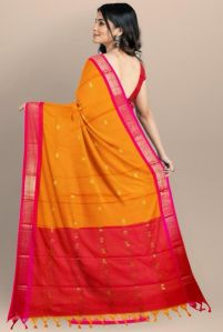Multicolor Cotton Silk Saree