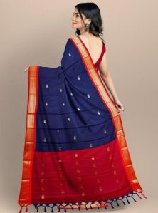 Multicolor Cotton Silk Saree