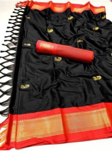 Multicolor Cotton Silk Saree