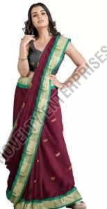 Multicolor Cotton Silk Saree