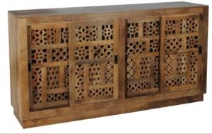 Sliding Door Sheesham Wood Cabinet