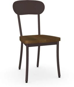 Teak Wood Metal Backrest Chair