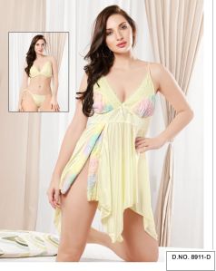 Ladies Silk Babydoll Nighty