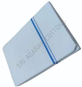 Mens Light Blue Border Cotton Dhoti