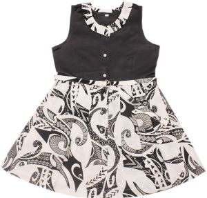 Cotton Kids Sleeveless Printed Frock