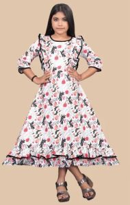 Girls Cotton Long Frock