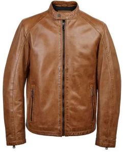 Brown Mens Leather Jacket