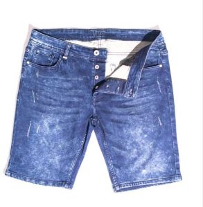 Mens Ripped Denim Shorts