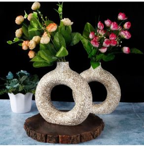 Ceramic ring wase Flower Pot (8 inc)