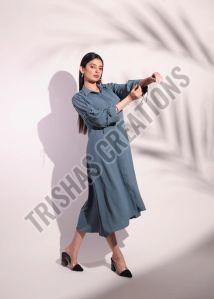 Cutwork Plain A Line Frock
