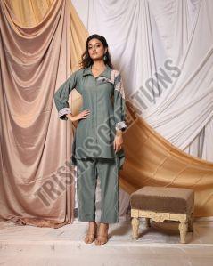 Shirt Style Tunic Pant Co-Ord Set