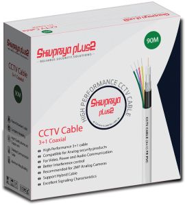 CCTV CABLE 3+1 COAXIAL 90 METER