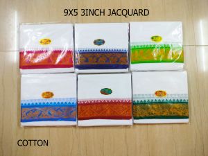 9X5 3INCH JACQUARD COTTON DHOTI