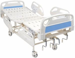 ICU Bed Mechanical 5 Functions With ABS Side Railing