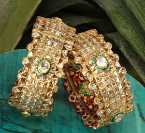 Diamond Polki Bangles