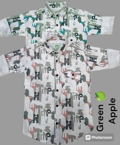 Boy Fancy Cotton Printed Shirt