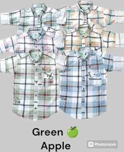 Boys Cotton Checks Shirt