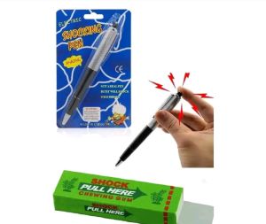 Electric pen and shocking erasers