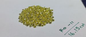 Yellow hpht diamond