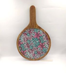 Round Wooden Pizza Plate