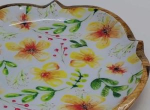 Wooden Printed Serving Platter