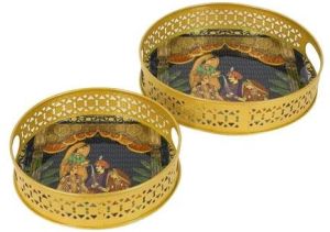 Wedding Design Metal Tray Set