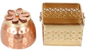 Iron Metal Basket Jar Set