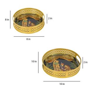Wedding Design Metal Tray Set