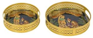 Wedding Design Metal Tray Set