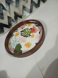 8 Inch Wooden Serving Tray