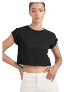 Women Half Sleeve Crop Top