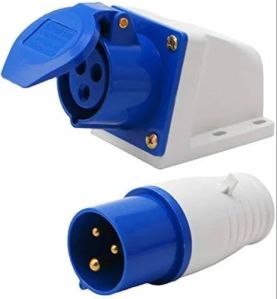 16 Amp 3 Pin Wall Mounting Industrial Socket