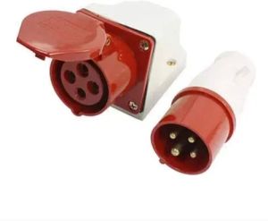 16 Amp 4 Pin Industrial Straight Plug