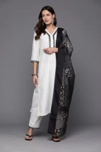 Ladies Cotton Kurti Palazzo Set