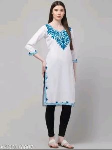 Ladies Embroidered Long Kurti