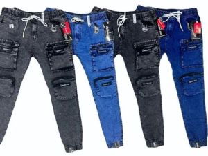 Mens Casual Wear Cargo Jeans