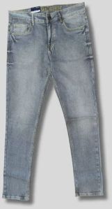 Mens Faded Denim Jeans