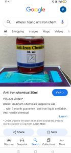 anti iron gel