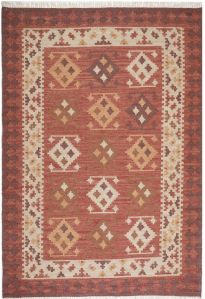 Agnikona Kalam Hand Woven Kilim Rug