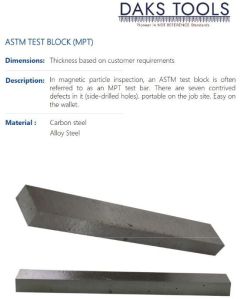 ASTM TEST BLOCK (MPT)