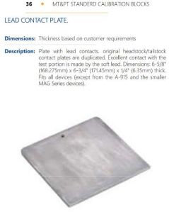 lead contact plate