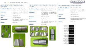 MAGNETIC PARTICLE NDT STANDARD FLAWED SPECIMENS KIT