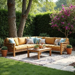 wooden outdoor furniture