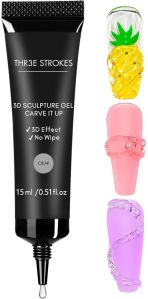 THR3E STROKES 15g 3D Sculpting Gel Nail Glue for Nail Design