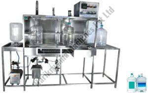 Semi-Automatic Jar Washing, Filling and Capping Machine