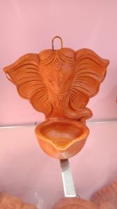 designer terracotta oil hanging diya