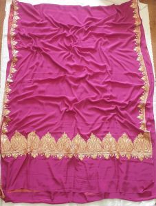 tilla work Crepe Sarees