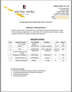 Ethylene Vinyl Acetate 28% for road marking and others