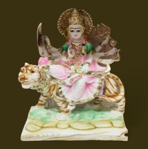 10 inchs durga mata marble statue