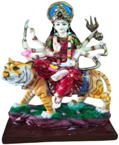 12 inch durga resin statue